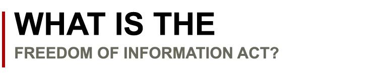 What is the Freedom of Information Act?